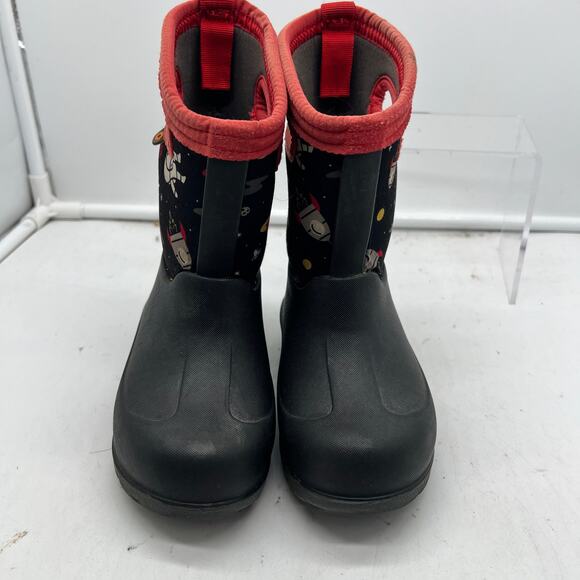 Bogs Neo Classic Boots Kids Toddler 8 Astronaut Print Winter Snow - Picture 3 of 8